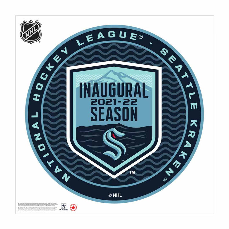 NHL - Seattle Kraken 2021 Inaugural Repositionable Vinyl Sticker (0016212588)