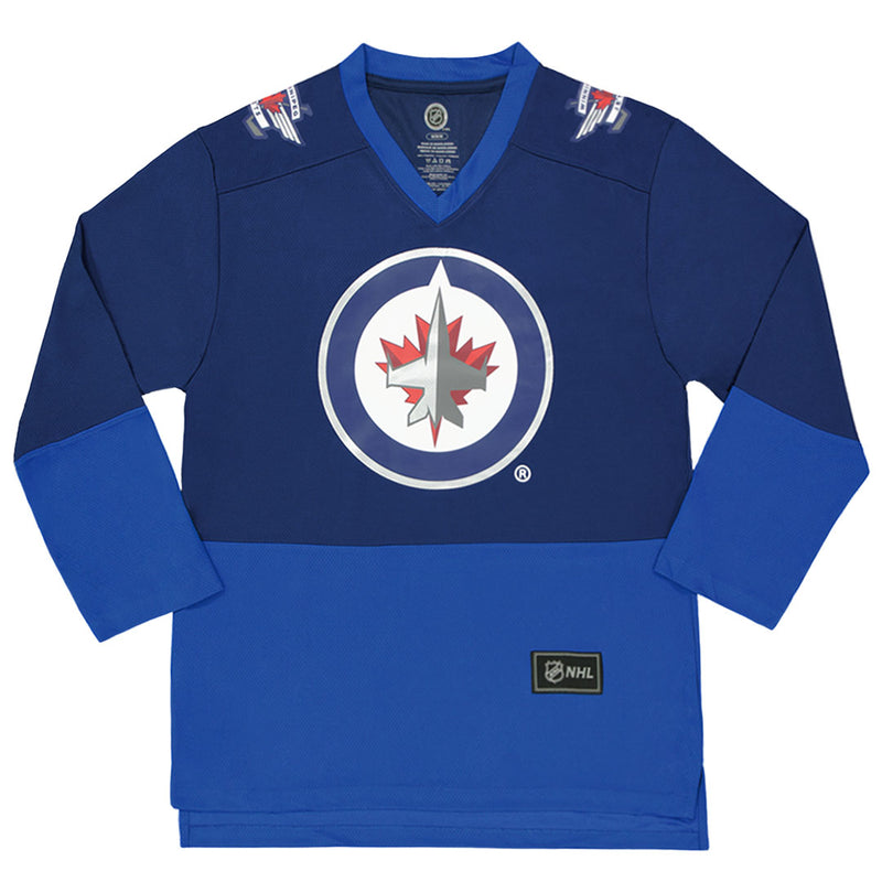 NHL - Men's Winnipeg Jets Kyle Connor Long Sleeve Jersey (NHXX2F6MAHPA1GT 40NBL)