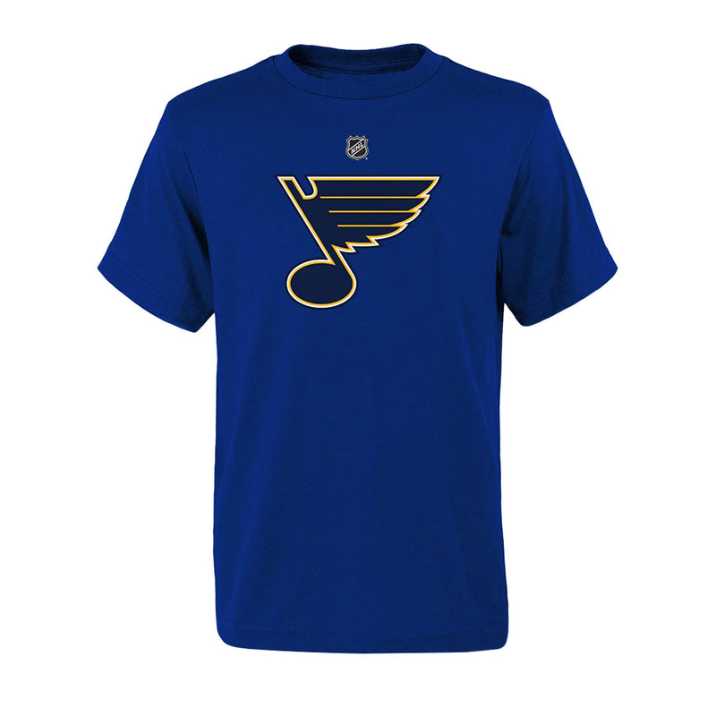 LNH - T-shirt à manches courtes avec logo principal des Blues de St. Louis pour enfants (junior) (HK5B7MK99H01 BLS) 