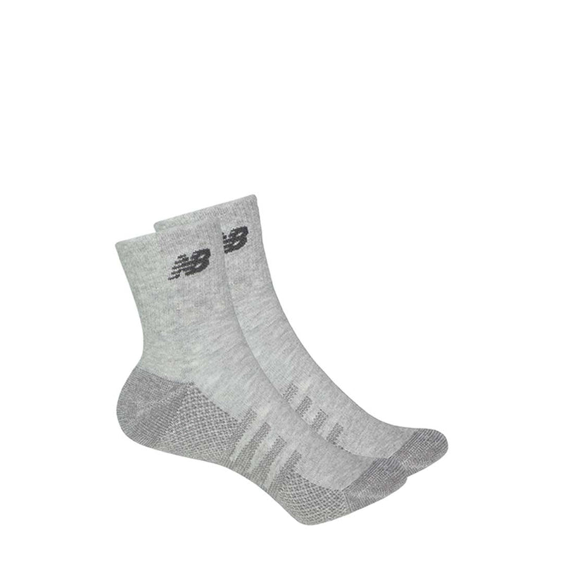 New Balance -  Unisex Coolmax 2 Pack 1/4 Socks (LAS70332 GR)