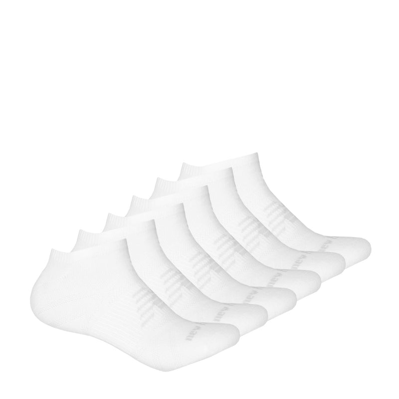 New Balance - Unisex 6 Pack No Show Socks (LAS03226 WT)