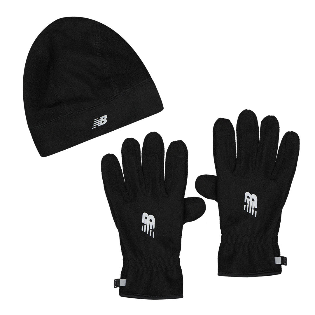 New Balance Heavyweight Fleece Hat Gloves Set (NB2221 001