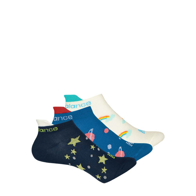 New Balance - Kids' 3 Pack No Show Tab Socks (LAS39353 AS1)