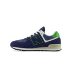 New Balance - Kids' (Junior) 574 Shoes (Wide) (GC574QBL-W)