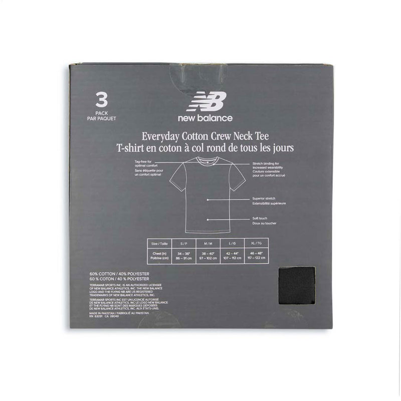 New Balance - Men's 3 Pack Cotton T-Shirt (NB 3026-3-959N)