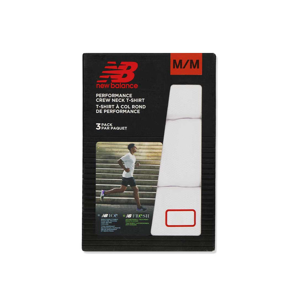 New Balance - Men's 3 Pack Performance T-Shirt (NB3TEE-WHT)