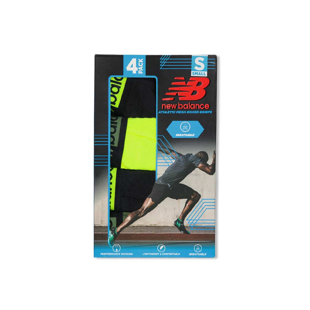 New Balance - Men's 4 Pack Athletic Mesh Boxer Brief (NB3015-4 704N)
