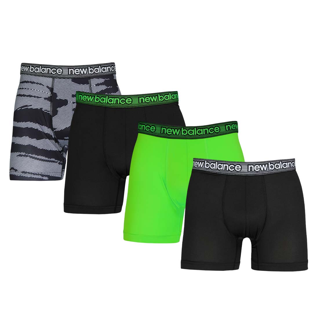 New Balance Men s 4 Pack Premium Boxer Brief NB 3017 4 270N SVP Sports