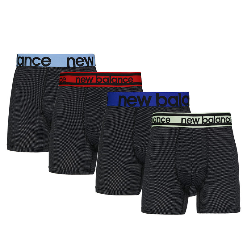 New Balance - Men's 4 Pack Premium Cool Touch 5 Inch Boxer Brief (NB 3136-4-0217N)