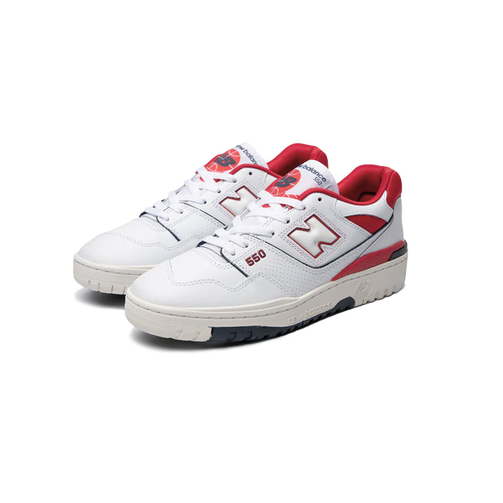 New Balance - Men's 550 Shoes (BB550JR1) Wht/Red / M13