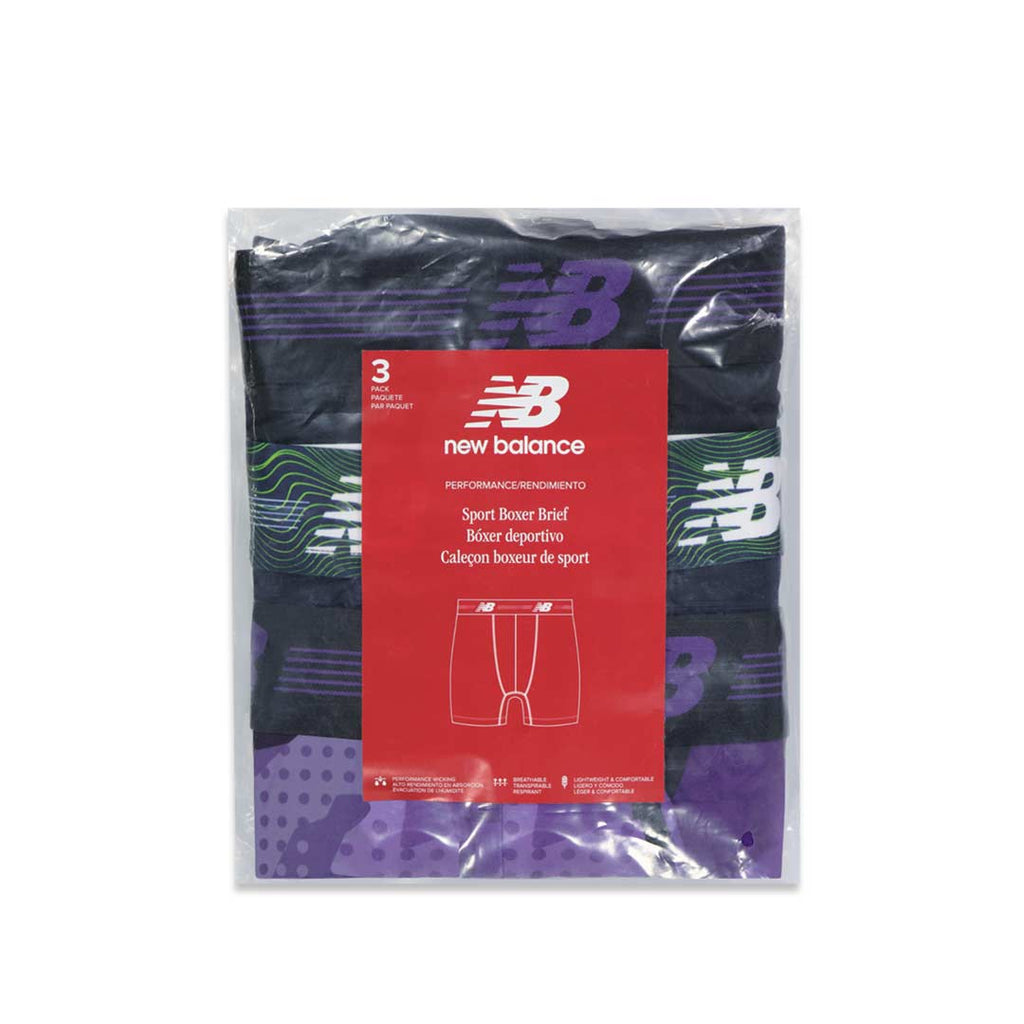 New Balance - Men's Performance 3 Pack Sport Boxer Brief (NB3024-3X 876N)