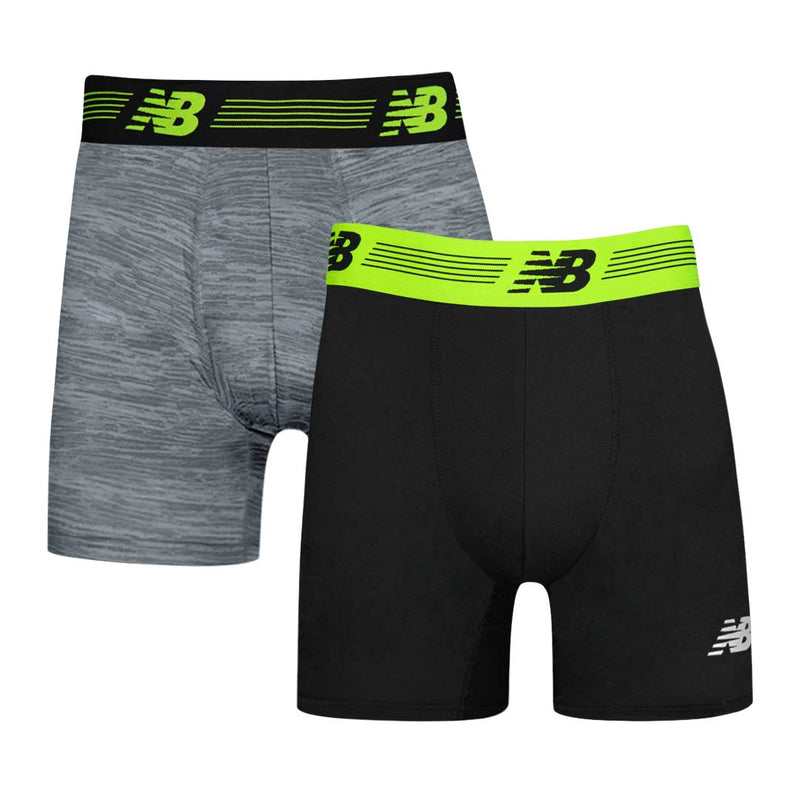 New Balance - Men's 9" Premium 2 Pack Boxer Brief (NB3019-2 041N)
