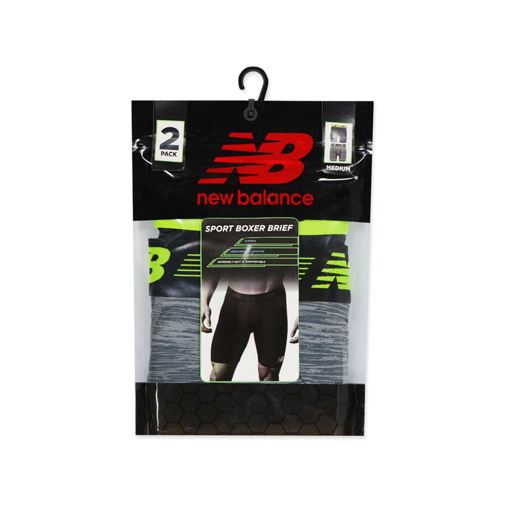 New Balance - Men's 9" Premium 2 Pack Boxer Brief (NB3019-2 041N)