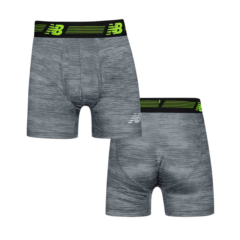 New Balance - Men's 9" Premium 2 Pack Boxer Brief (NB3019-2 041N)