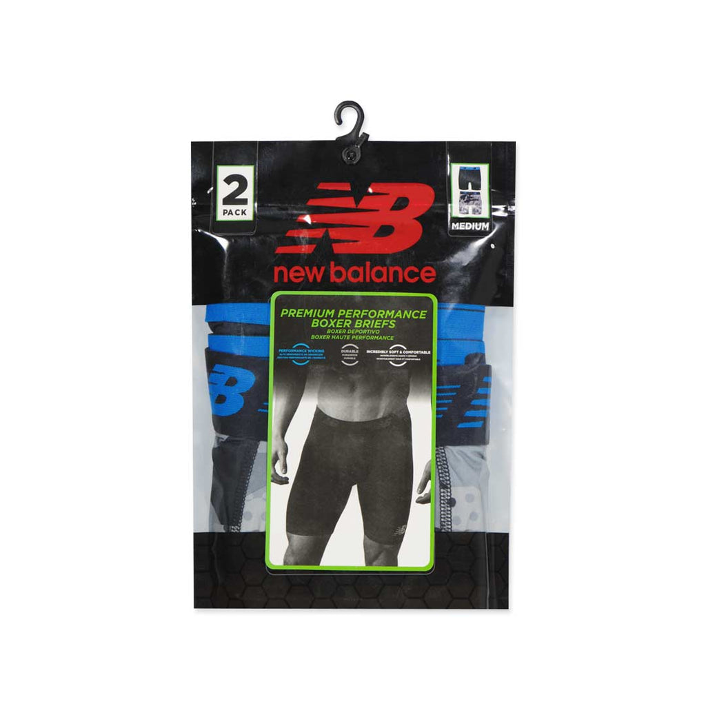 New Balance - Men's 9" Premium 2 Pack Boxer Brief (NB3019-2 053N)