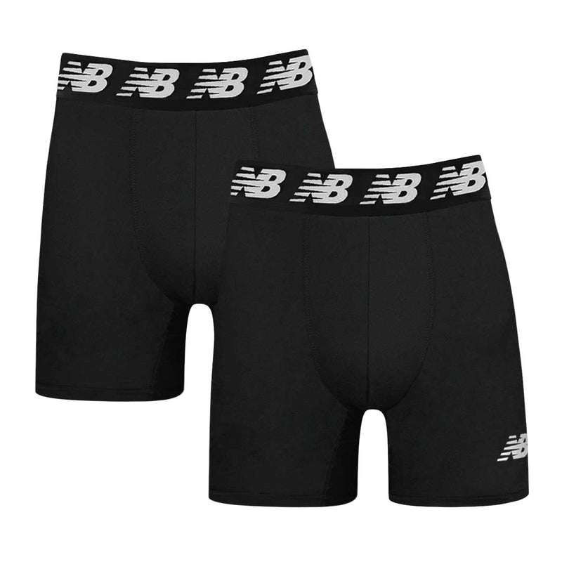 New Balance - Men's 9" Premium 2 Pack Boxer Brief (NB3019-2 960N)