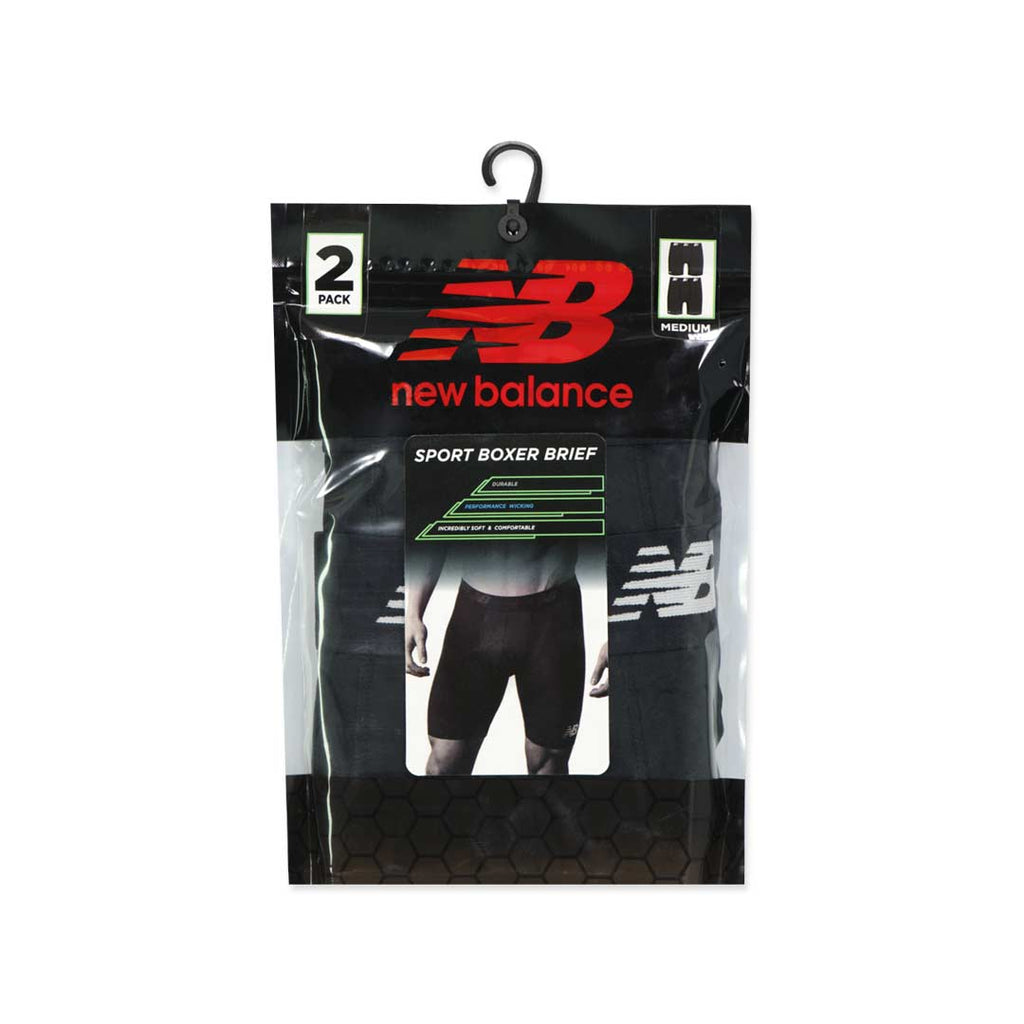 New Balance - Men's 9" Premium 2 Pack Boxer Brief (NB3019-2 960N)