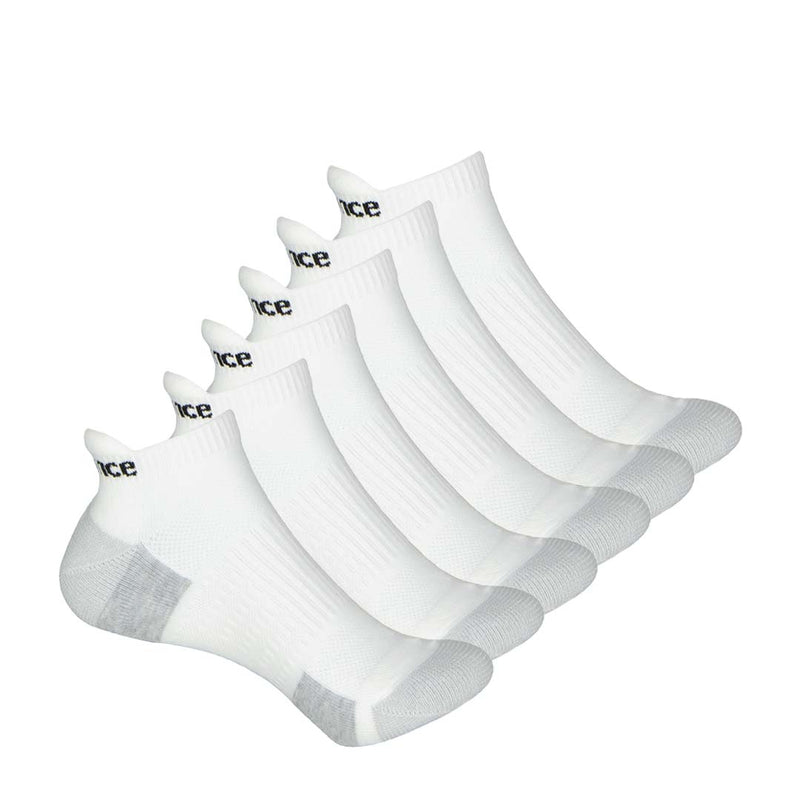 New Balance - Men's Essentials No Show Tab 6 Pack Socks (LAS83156 WT)