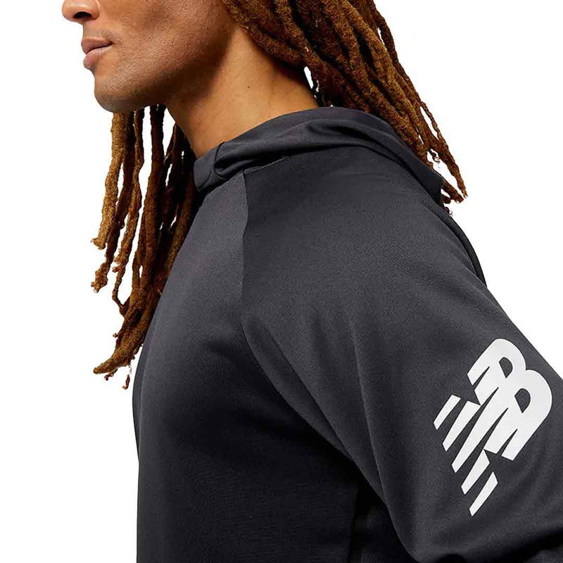 New Balance - Sweat à capuche d'entraînement de football pour hommes (MT31126 PHM) 