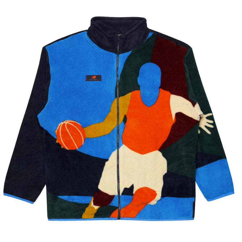 New Balance - Men's Hoops Abstract Polar Fleece Jacket (MJ23584 ECL)