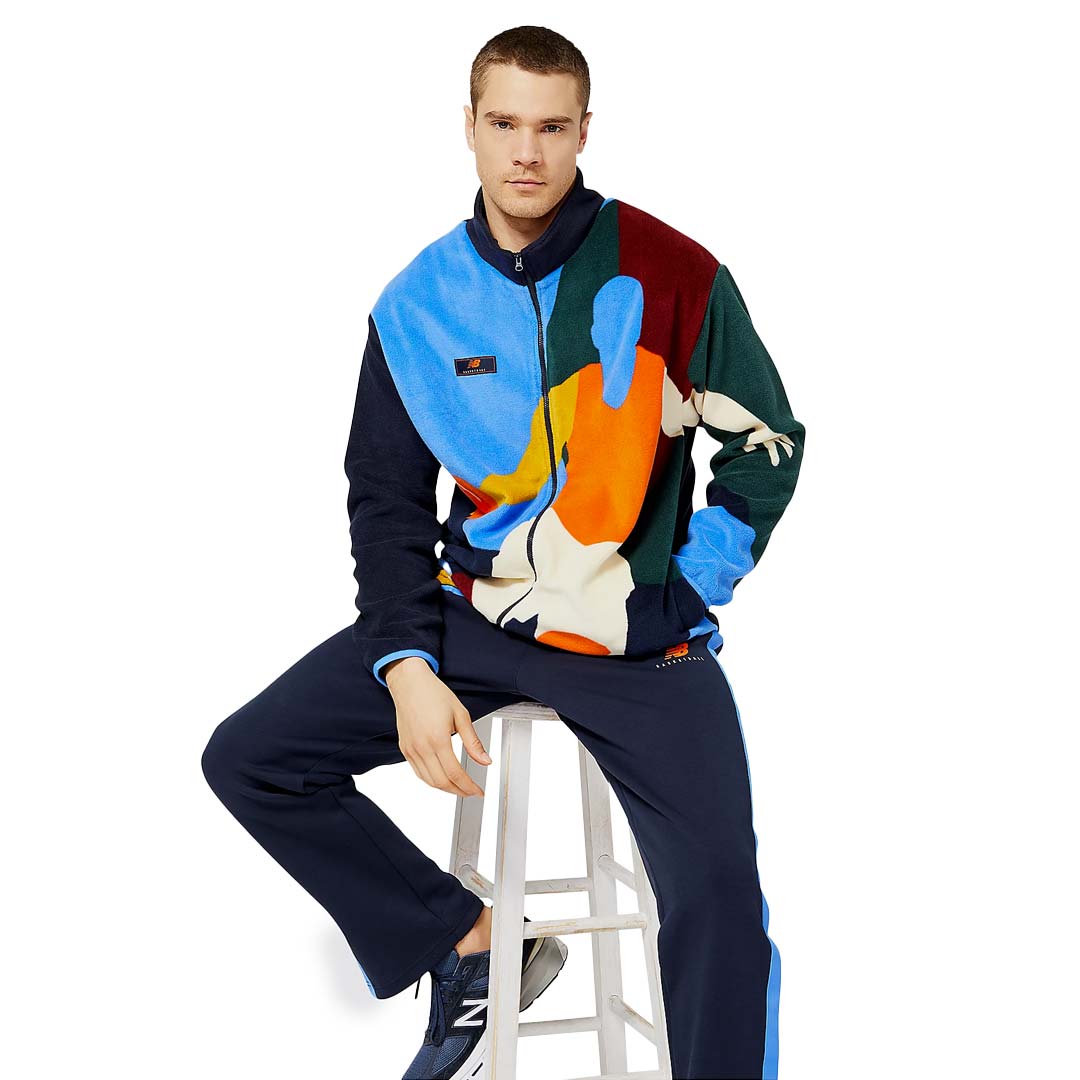New Balance - Men's Hoops Abstract Polar Fleece Jacket (MJ23584