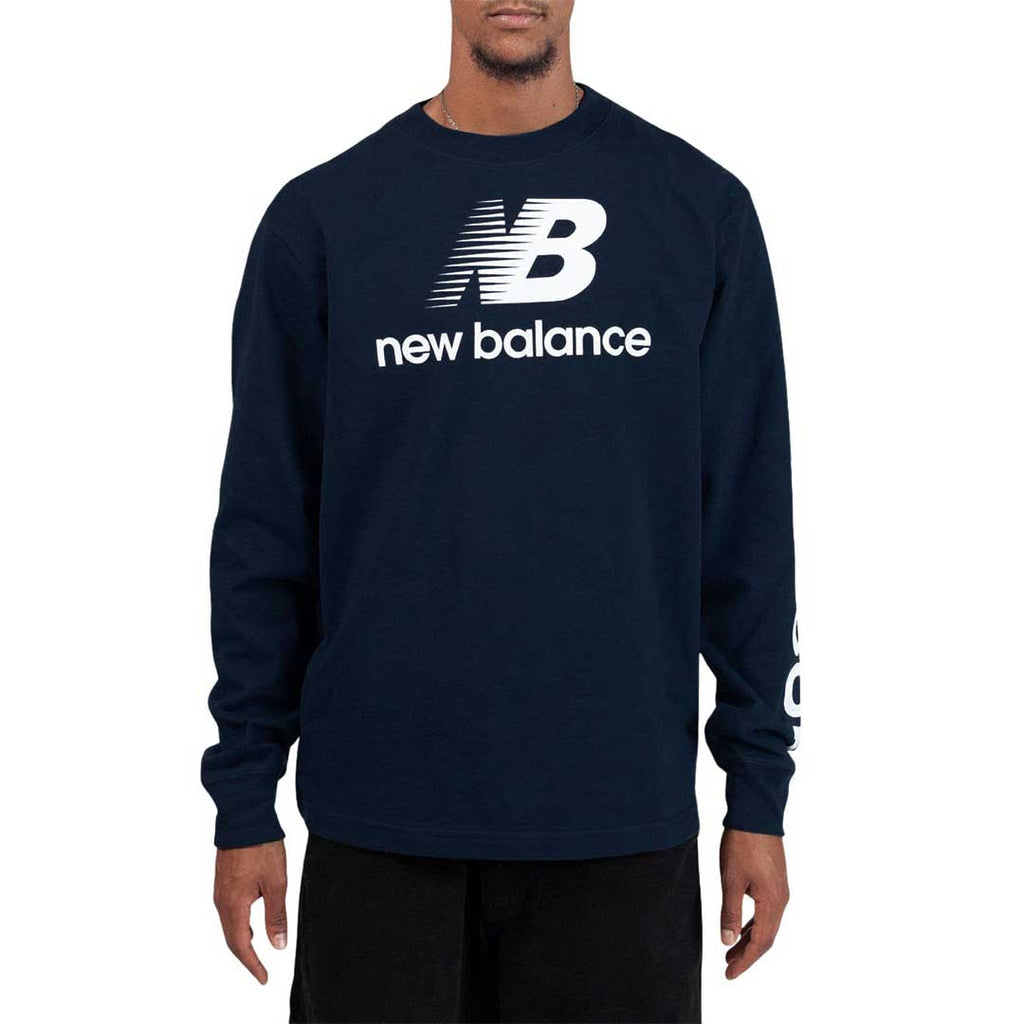 New Balance - T-shirt à manches longues fabriqué aux États-Unis pour hommes (MT21548 ONG) 