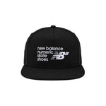 New Balance - Numeric 5 Panel Flat Brim Cap (LAH43008 BK)