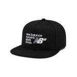 New Balance - Numeric 5 Panel Flat Brim Cap (LAH43008 BK)