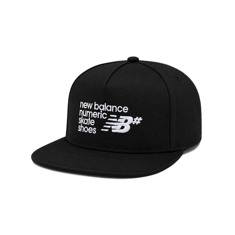 New Balance - Numeric 5 Panel Flat Brim Cap (LAH43008 BK)