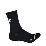 New Balance - Run Foundation Flat Knit Midcalf Socks (LAS34131 BK)