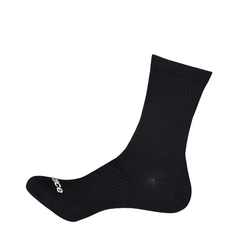 New Balance - Run Foundation Flat Knit Midcalf Socks (LAS34131 BK)