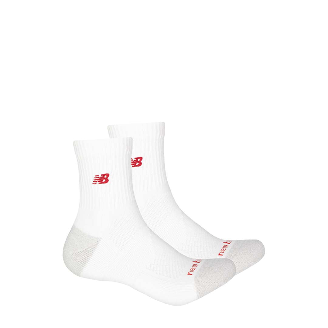 New Balance - Unisex Active NB Premium 2 Pack 1/4 Socks (LAS25304 WT)