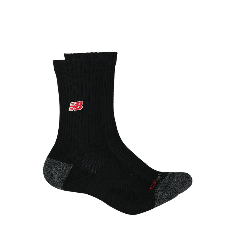 New Balance - Unisex Active Premium 2 Pack Crew Socks (LAS25112 BK)