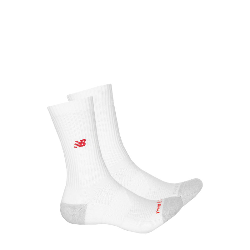 New Balance - Unisex Active Premium 2 Pack Crew Socks (LAS25112 WT)