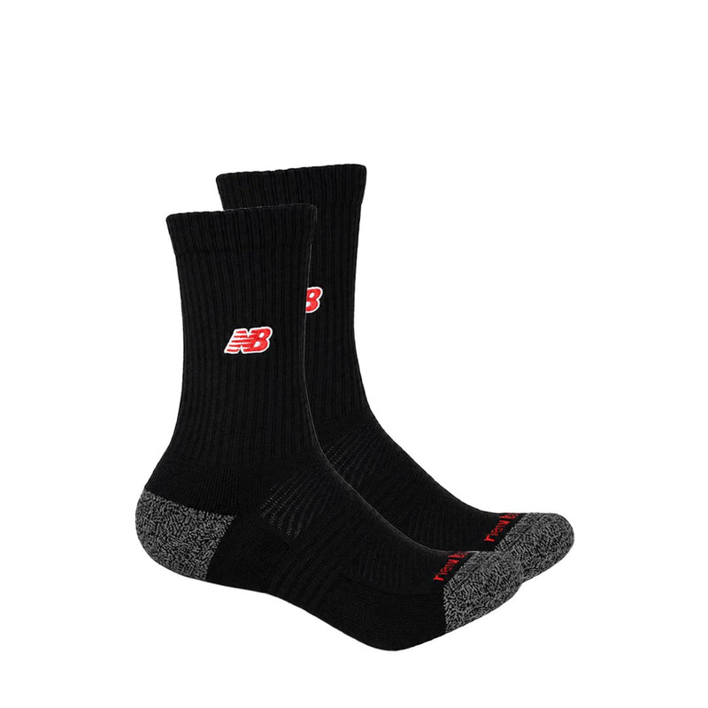 New Balance - Unisex Active Premium 2 Pack Crew Socks (LAS25302 BK)