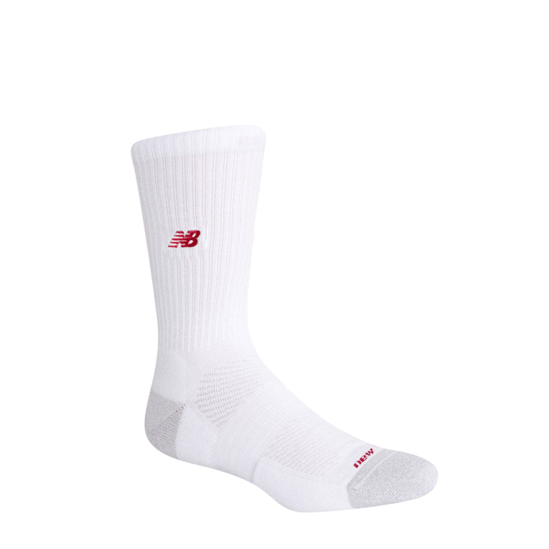 New Balance - Unisex Active Premium 2 Pack Crew Socks (LAS25302 WT)