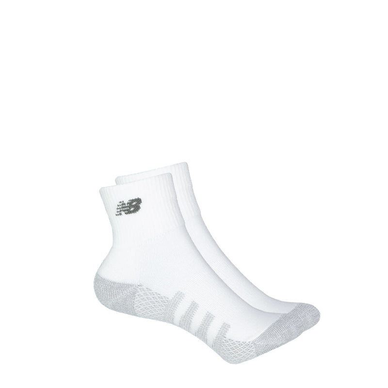New Balance - Unisex Coolmax 2 Pack 1/4 Socks (LAS70332 WT)