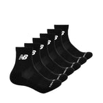 New Balance - Unisex Daily Essentials 6 Pack Ankle Socks (LAS65119 BK)