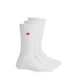 New Balance - Unisex Patch 3 Pack Crew Socks (LAS33763 WT)