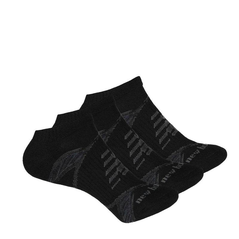 New Balance - Unisex Performance No Show 3 Pack Socks (LAS61123 BK)