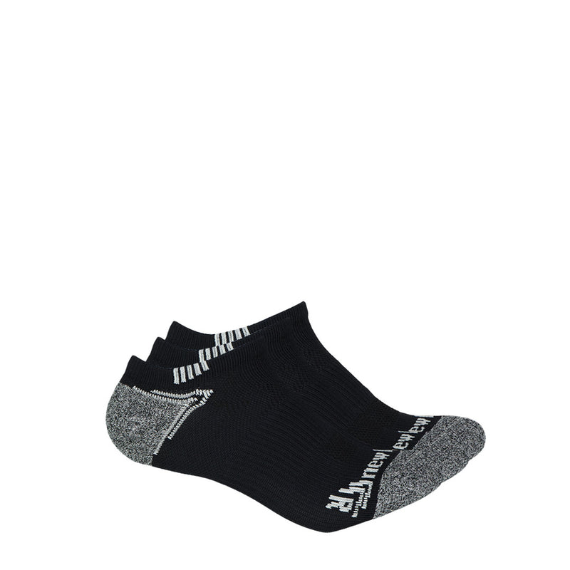 New Balance - Unisex Run 3 Pack No Show Socks (LAS44223 BKW)