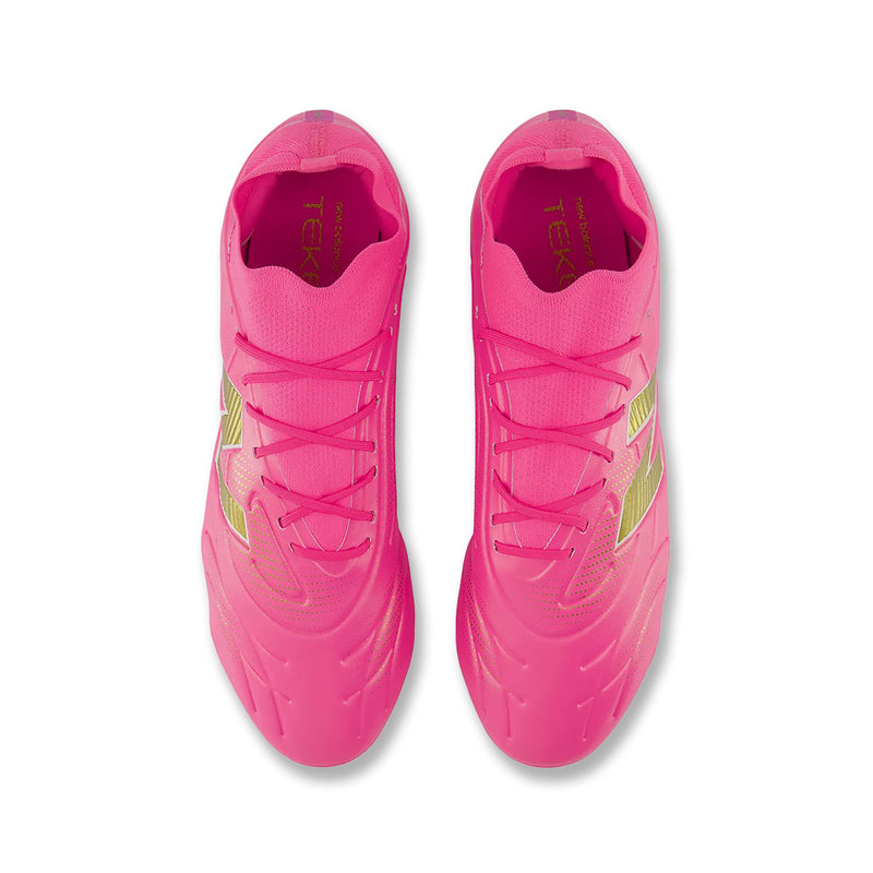 New Balance - Unisex Tekela Team Low Firm Ground V5 Soccer Cleats (Wide) (UT3FL9J8-2E)