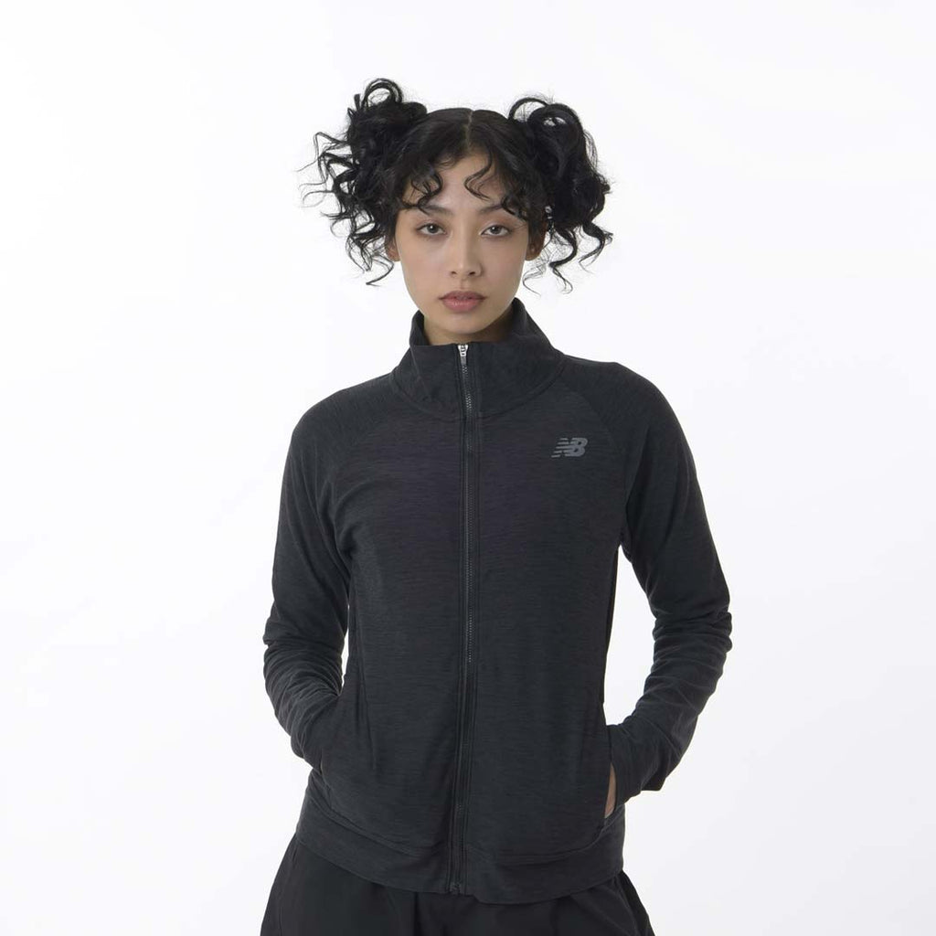 New Balance - Women Space Dye Track Jacket (WJ11466 BK)