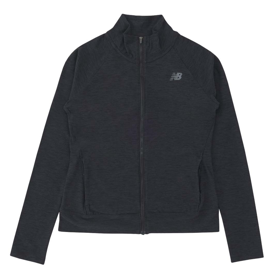 New Balance - Women Space Dye Track Jacket (WJ11466 BK) Black / S