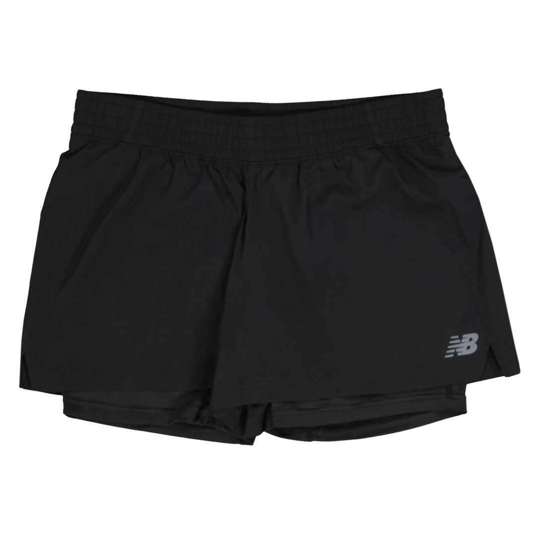 Women's Running Shorts, Stellar & Black