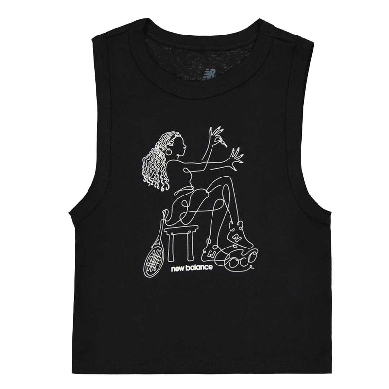 New Balance - Women's Coco Gauff Preparations Racer Tank Top (WT43452 BK)