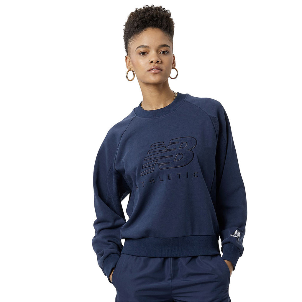 New Balance - Pull à col rond pour femme (WT23501 ONG) 