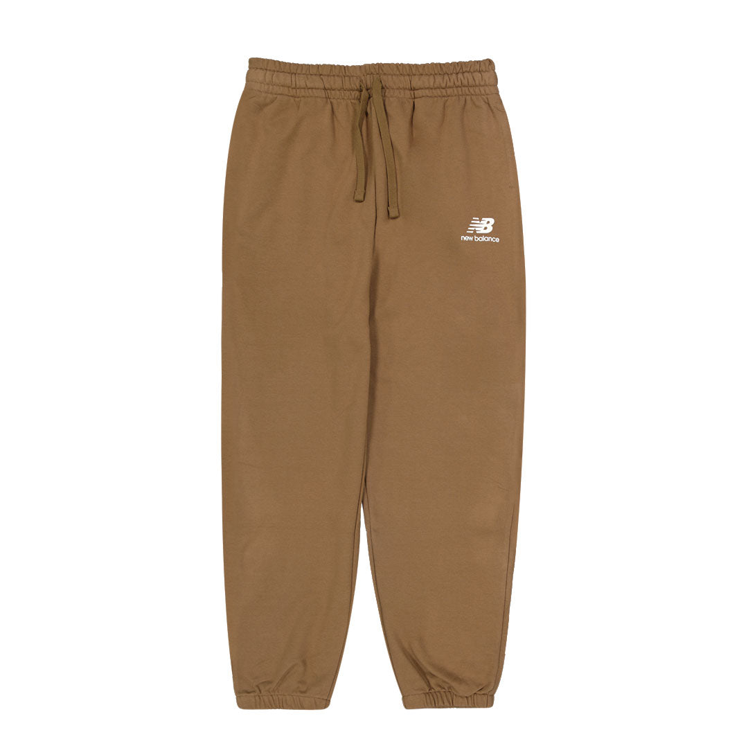 New Balance Women s Essentials Stacked Logo French Terry Pant WP31530 DHE Brown M