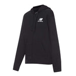 New Balance - Women's Essentials Stacked Logo Full Zip Hoodie (WJ31530 BK)