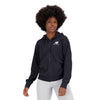 New Balance - Women's Essentials Stacked Logo Full Zip Hoodie (WJ31530 BK)